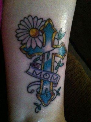 Had this done , in honor of my mom when she was having brain surgery. And they finished with her favorite flower.