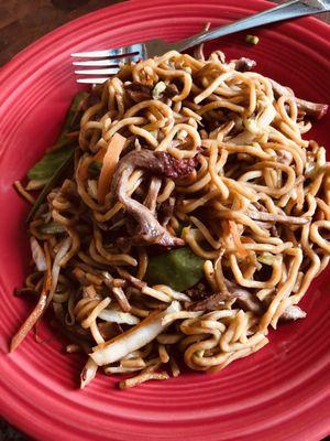 This is an exceptional order of the small pork lo mein. Absolutely stunning how go this is for a small standard item.