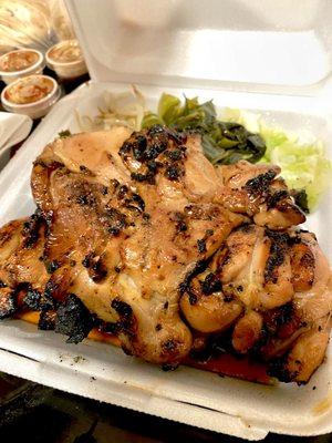 BBQ chicken plate