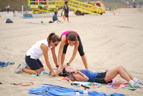 Beach Fitness Class