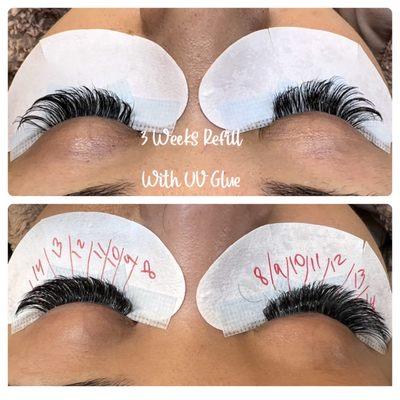 5D Volume Cateyes 3 Weeks Refill with UV Glue