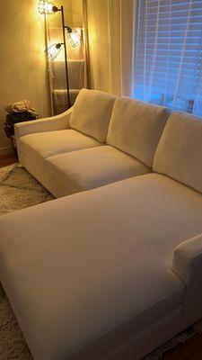 Beautiful white sofa