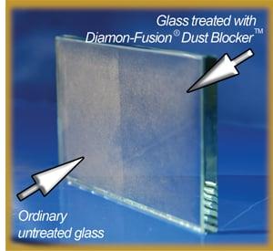 Our coating process can make glass stay cleaner...even in a dust storm!