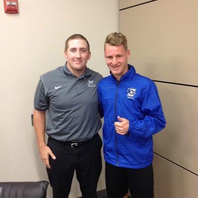 Fabian Herbers, 2016 MLSoccer #6 pick - former Creighton Bluejay visits Dr. Johnson in clinic