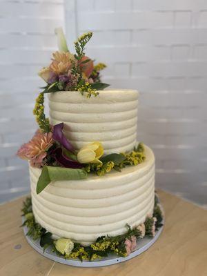 Floral Wedding Cake