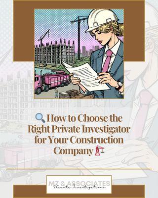 Ensure safety in construction by hiring a licensed PI with experience, modern tools, and expertise in compliance and security audits.