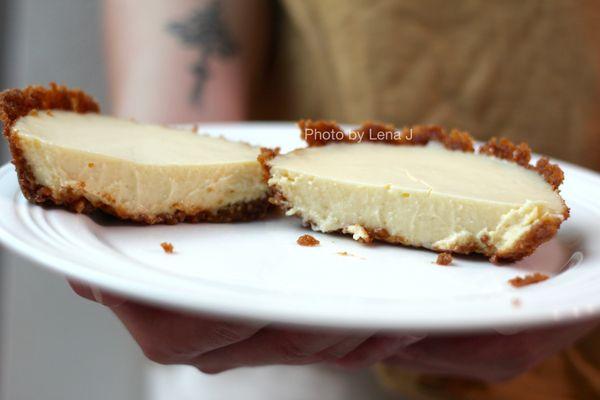 Inside of Small Key Lime Pie ($8.99) - quite sweet and tart. Strong key lime flavor.