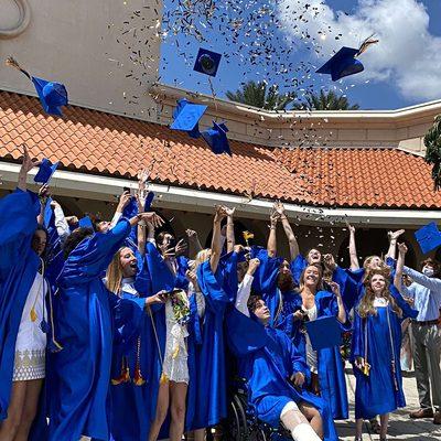 Canterbury School of Florida has a 100% college acceptance rate and 45% of Canterbury graduates received a Bright Futures scholarship.