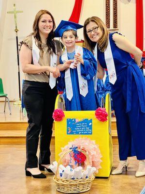 Graduation day with Ms Marcia and Ms Cynthia