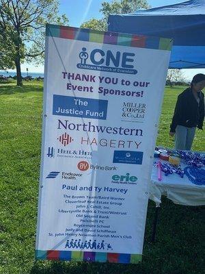 Childcare Network of Evanston 5k walk 2024. Proud to support such a great organization!