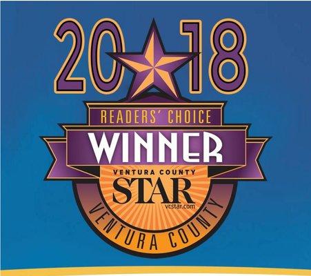 Winner: 2018 VC Star's Readers' Choice Best Dentist Ventura County West