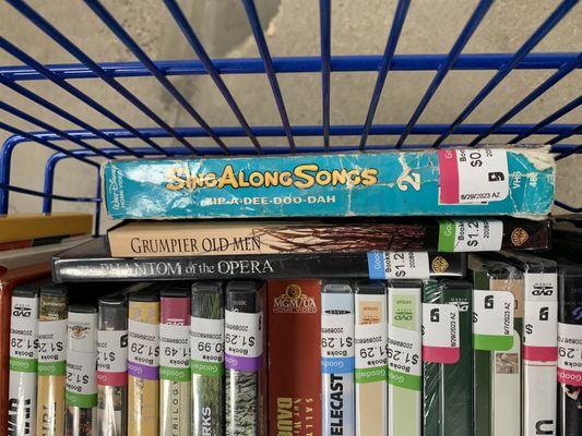 Disney sing-along VHS