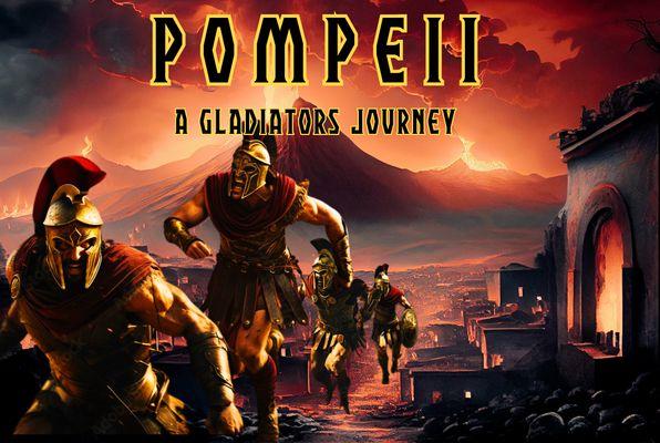 Experience the wrath of mount Vesuvius in ancient Pompeii as a gladiator seeking refuge!