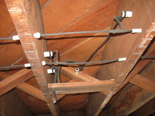 Knob and Tube wiring can lead to many problems in a home, PEC can help make this project as pain free as possible.