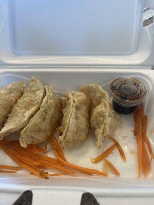 To go. Pot stickers