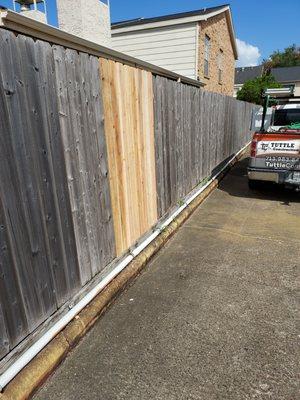 small privacy fence repair