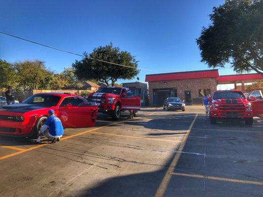 A couple customers Hellcat, Shelby Truck and a tricked out F150