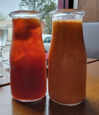 Lychee and Thai Iced Teas