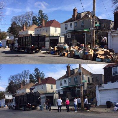 J&M Cleanouts of Queens NY provides Junk Removal Service  (718)496-2572- garbage trash rubbish old furniture pick up Clean out