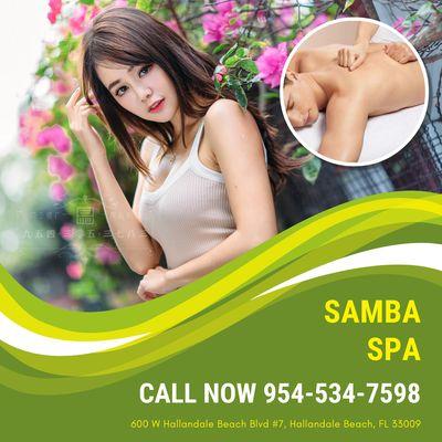 Samba Spa
 600 W Hallandale Beach Blvd #7, Hallandale Beach, FL 33009
 Call Us at 954-534-7598