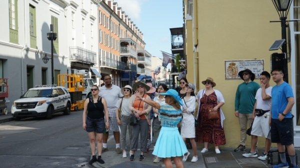 Enjoy a woman led safe New Orleans outdoor activity by taking a historic Walking Tour through the French Quarter.