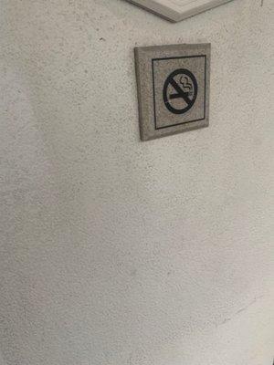 The non smoking room that was supposedly not available.