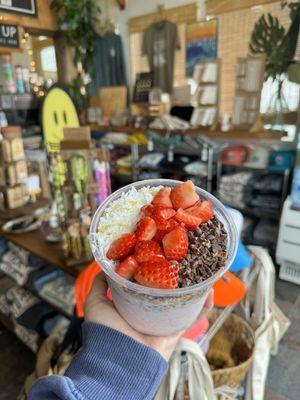 Acai bowl and surf shop