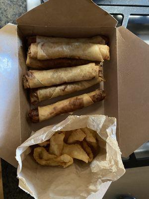 Best spring rolls you'll ever have. Vegetarian option makes it even better!