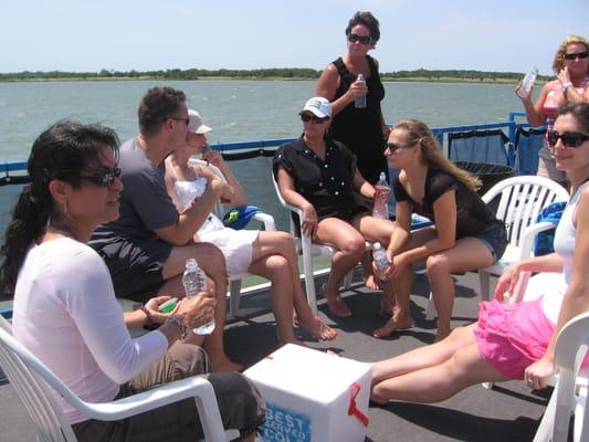 Upper Deck of Club Fred and Uptown Singles Meetup, Thank you Just for Fun Boat Rentals!