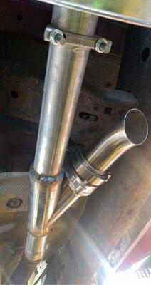 Exhaust cutout that was also installed for a good price, installation and Wiring