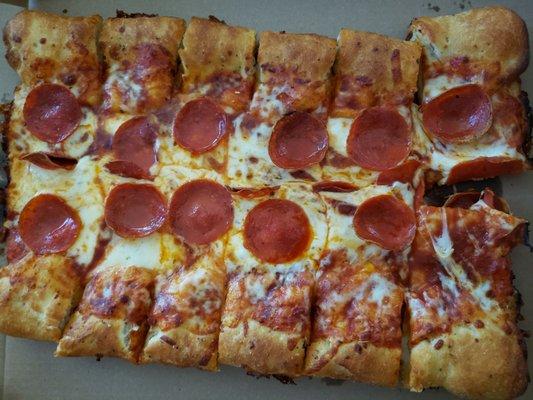 Pepperoni stuffed crust