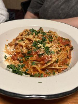 Spaghetti and Tomatoes Plate