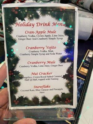 Holiday drinks