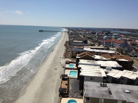 View from the corner unit on the 15th floor.