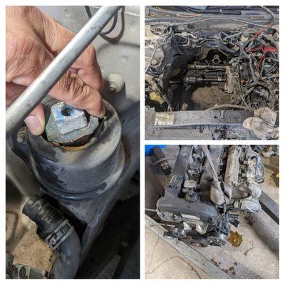 Engine replacement on a Ford Fusion