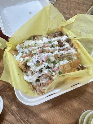 Nachos with chicken