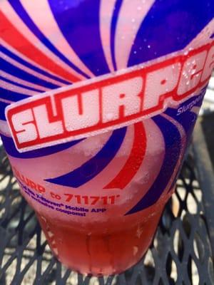 Summertime bomb flavor! Watermelon sour patch slurpee