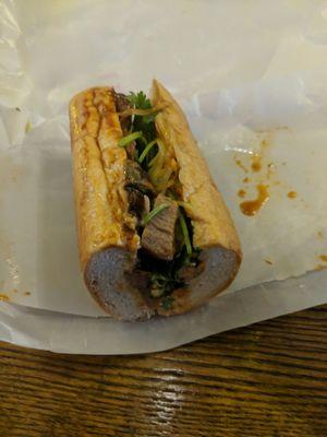 Honey Braised Pork Bahn Mi