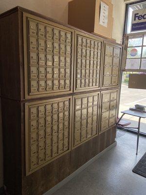 Our vintage Mailboxes we have for rent