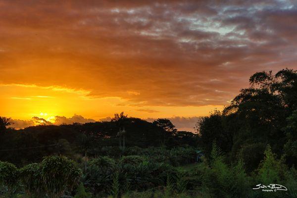 A Hilo sunrise - complements of Battery Bill's help.