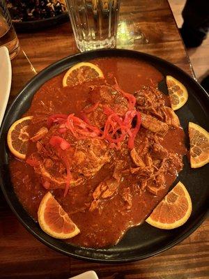 Cochinita Pibil. Very flavorful but a bit on the dry side.