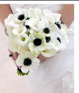 Mini Callas with Anemones....Truly stunning.