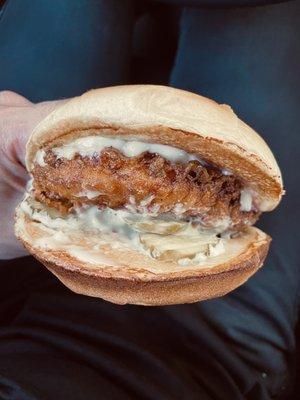 Hand Breaded Chicken Sandwich.