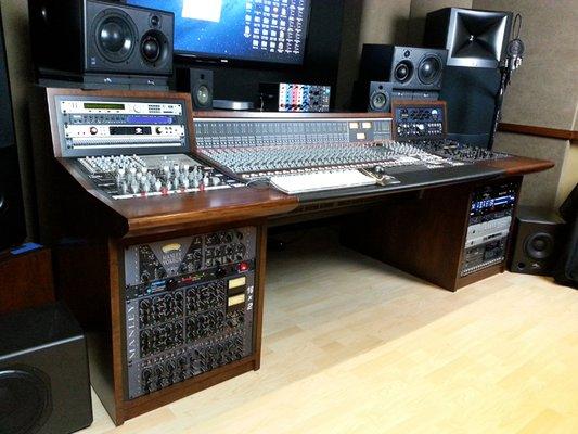 Custom Made AP 900 Series Desk installed at Westlake Pro Audio. We work with AP and offer you the best pricing for your custom build.