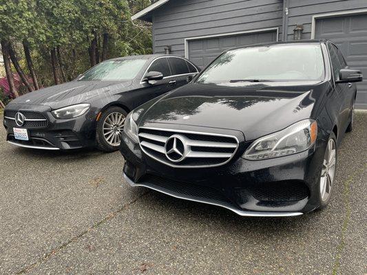 Mercedes Sedan black car chauffeurs, call to find out.