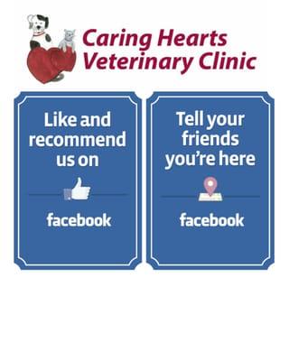 Check us out on Facebook! http://www.facebook.com/caringheartsveterinaryclinic