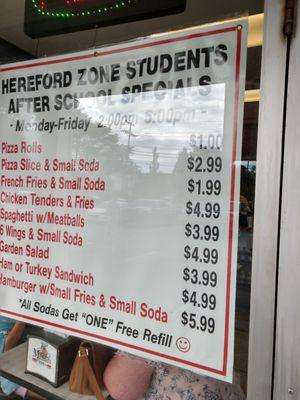 Thought this was really cool. Lots of places ban students. This place has deals for them. Good show.