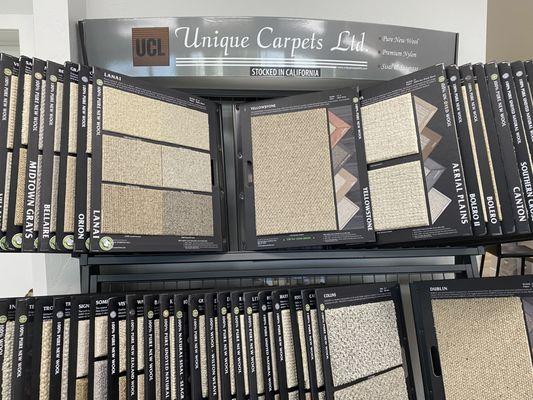 Unique Carpets LTD carpet display