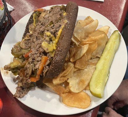 Philly Cheese Steak and Fries.