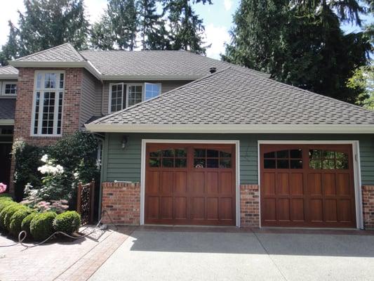 Double Garage Door Installation by Rainier Garage Door